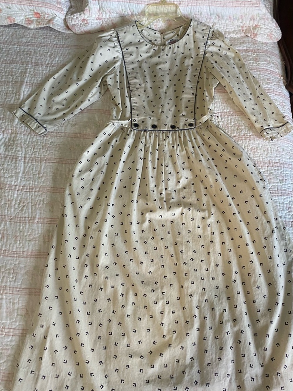 Vintage Lanz Originals linen Midi Dress - Picture 6 of 6